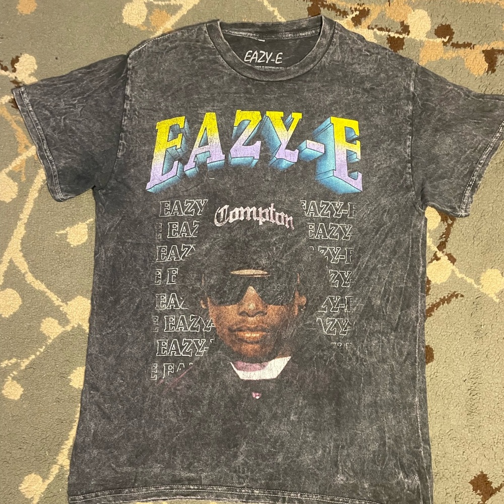 Eazy-E Graphic Tee in Black and Multicolor